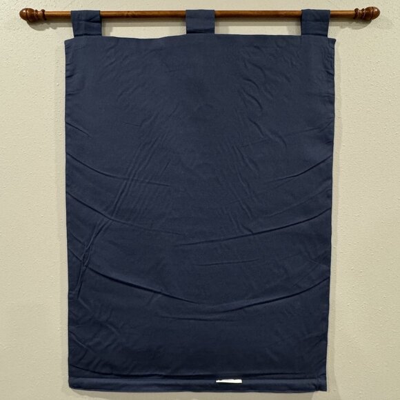 Vintage Nativity Scene Tapestry Wall Hanging With Rod Jesus Mary Wise Men 34x25" - Picture 2 of 8